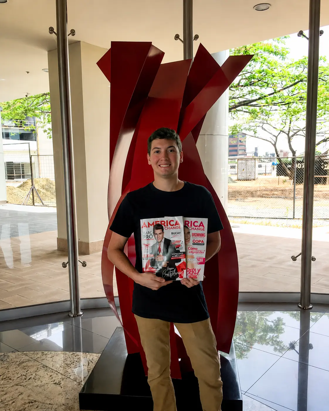 Cristhian Balcazar featured in America Change magazine