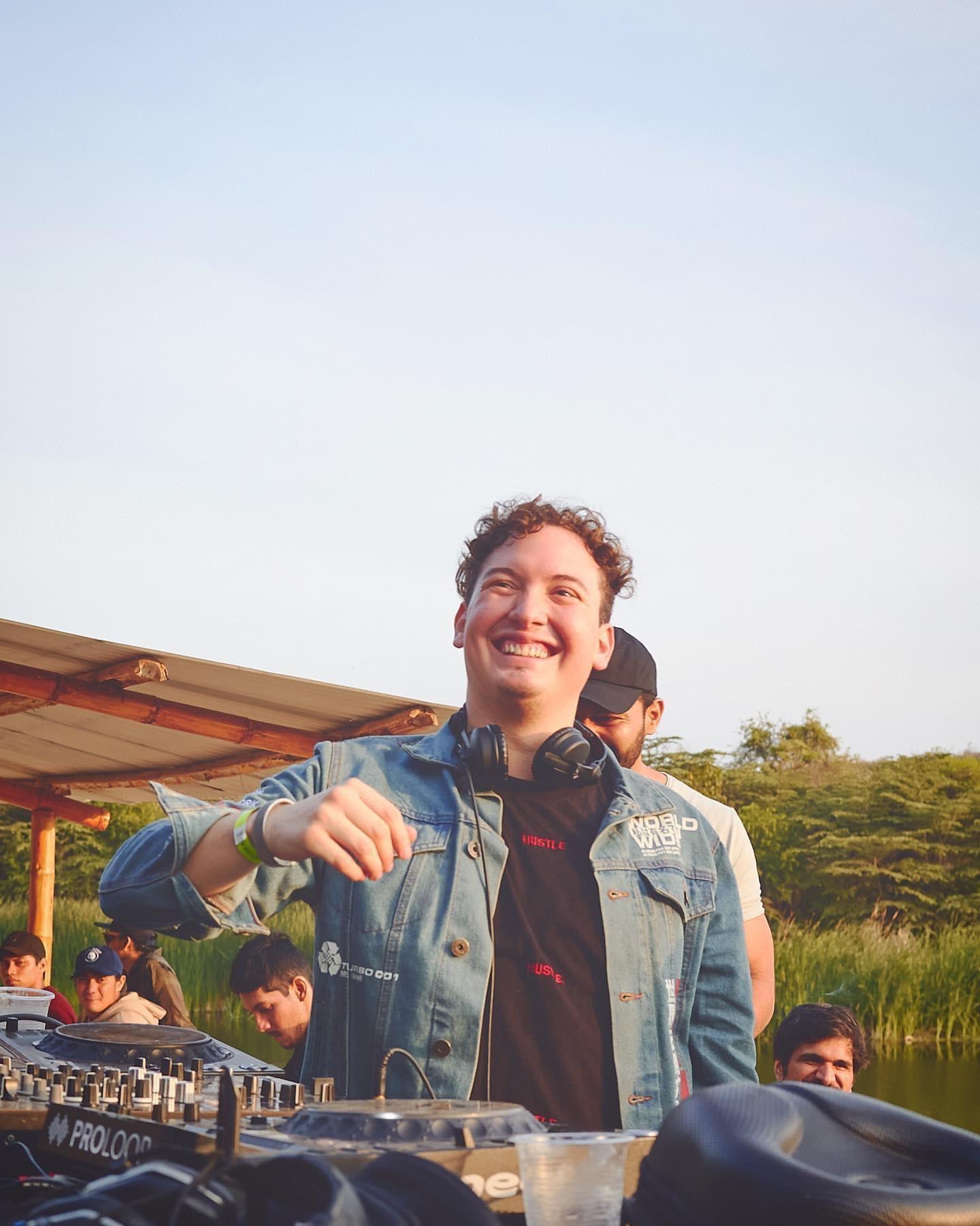 Cristhian Balcazar at an outdoor daytime DJ set