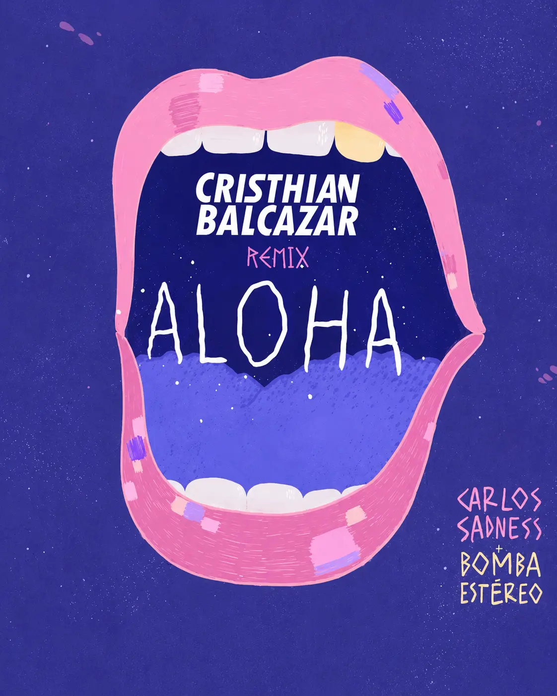 Cristhian Balcazar remix of Aloha by Carlos Sadness and Bomba Estereo artwork