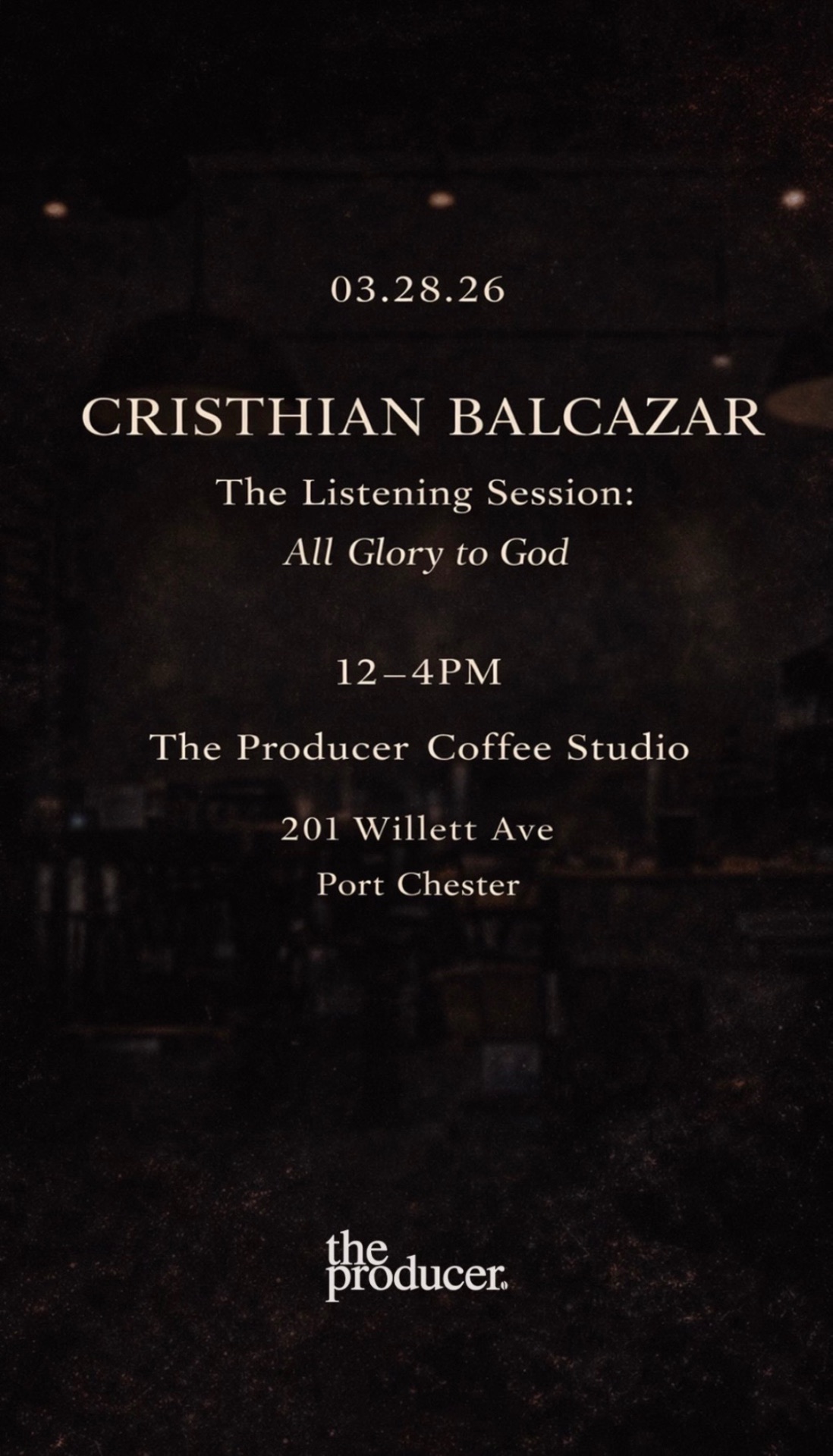 Listening Session All Glory To God